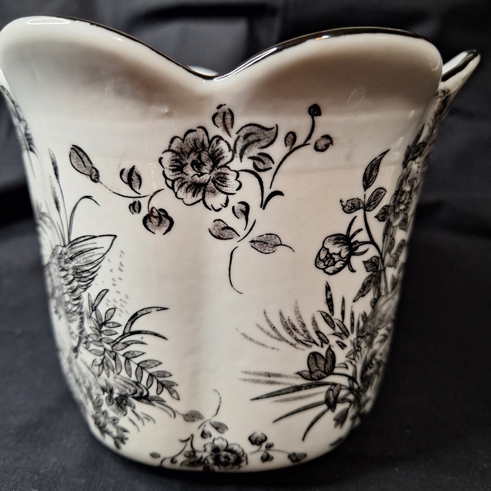 Early 1900's English Victorian Toile Transferware Jardiniere Garden Planter - Picture 3 of 13